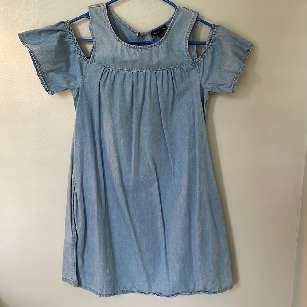 Denim babydoll dress